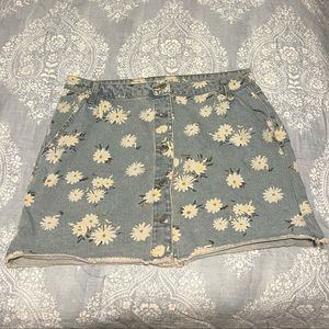 Daisy denim mini skirt